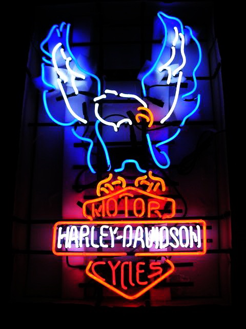 HD Blue Eagle Neon Sign
